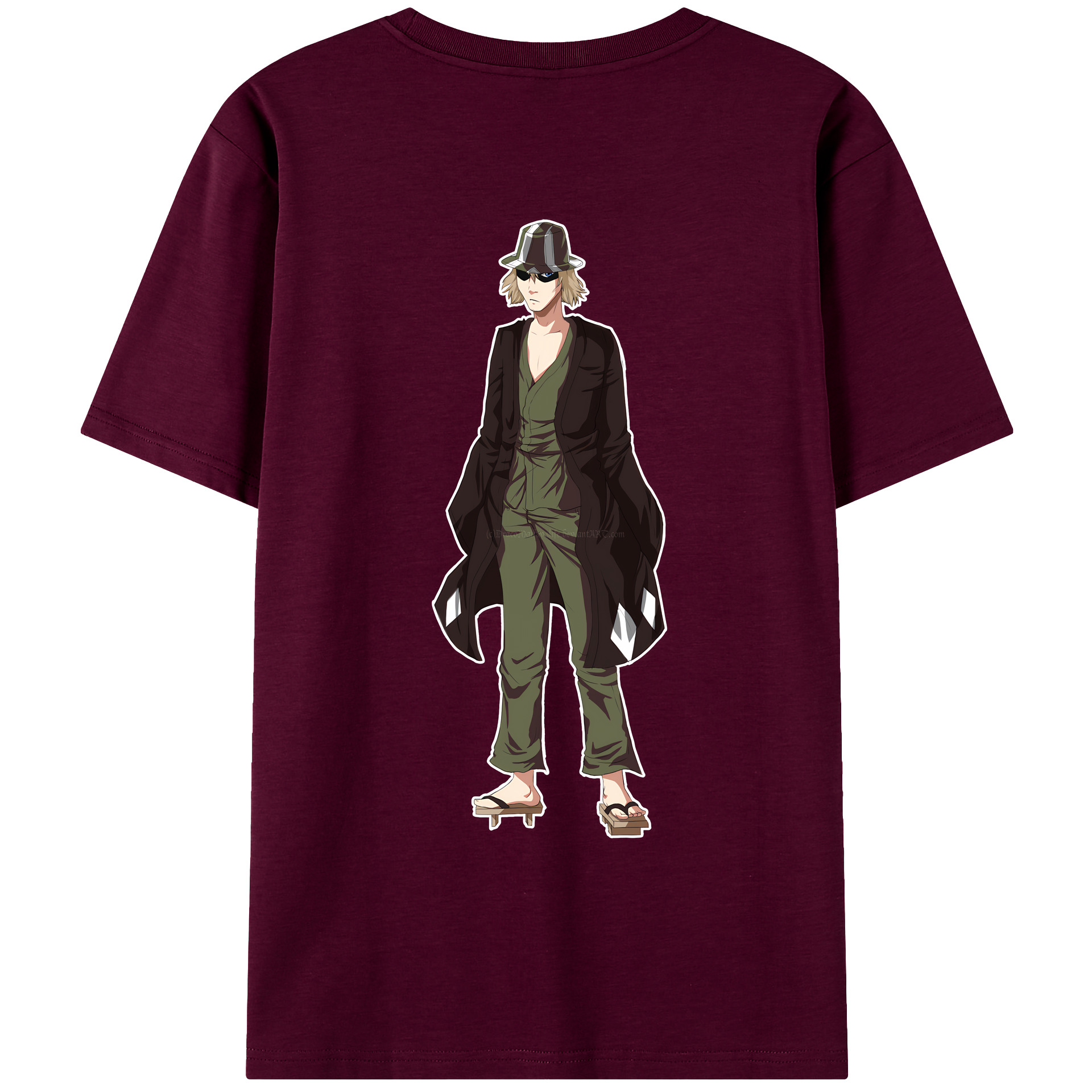 （画像用） "ブリーチ 浦原 喜助（うらはら きすけ） BLEACH Urahara Kisuke " レディース半袖Tシャツ(バックプリント)